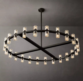 Arcachon Crystal Round Chandelier 48"