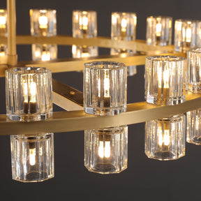 Arcachon Crystal Round Chandelier 48"