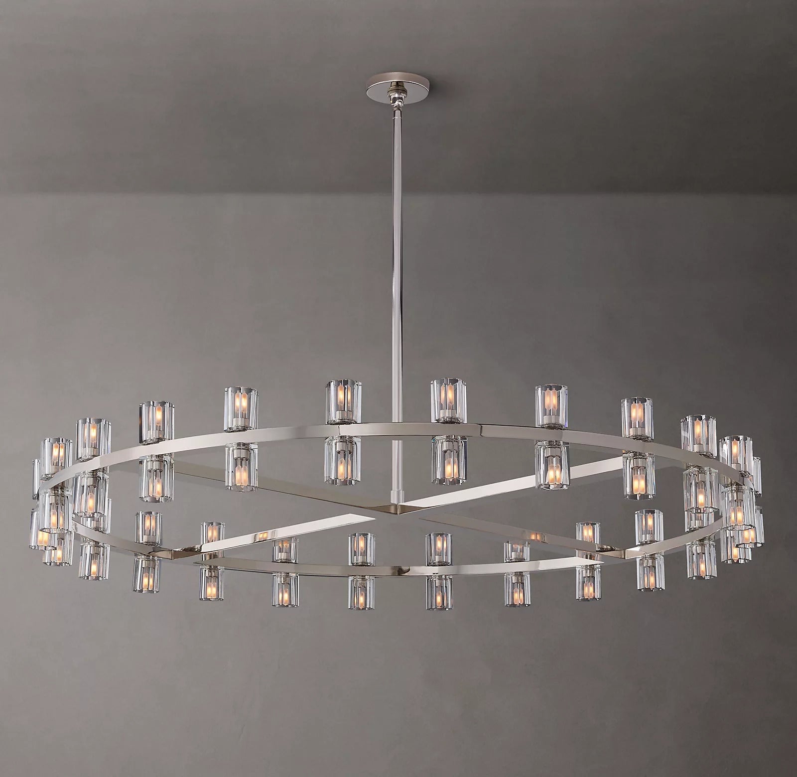 Arcachon Crystal Round Chandelier 48"