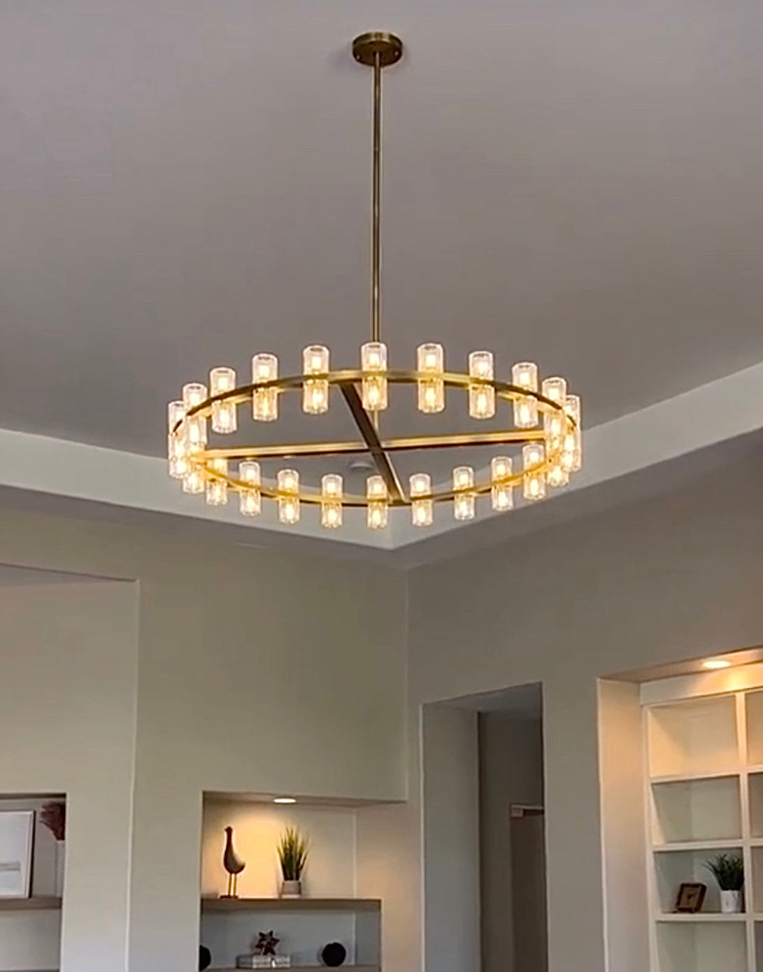 Arcachon Crystal Round Chandelier 48"