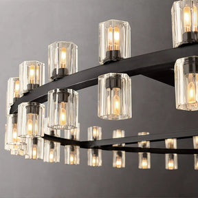 Arcachon Crystal Round Chandelier 60"