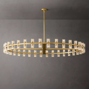 Arcachon Crystal Round Chandelier 60"