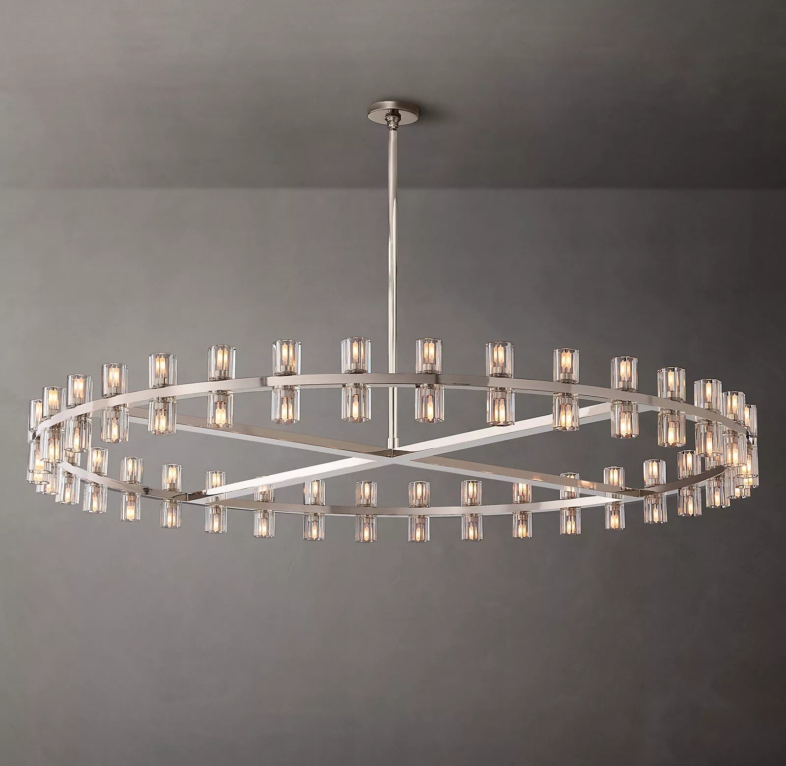 Arcachon Crystal Round Chandelier 60"