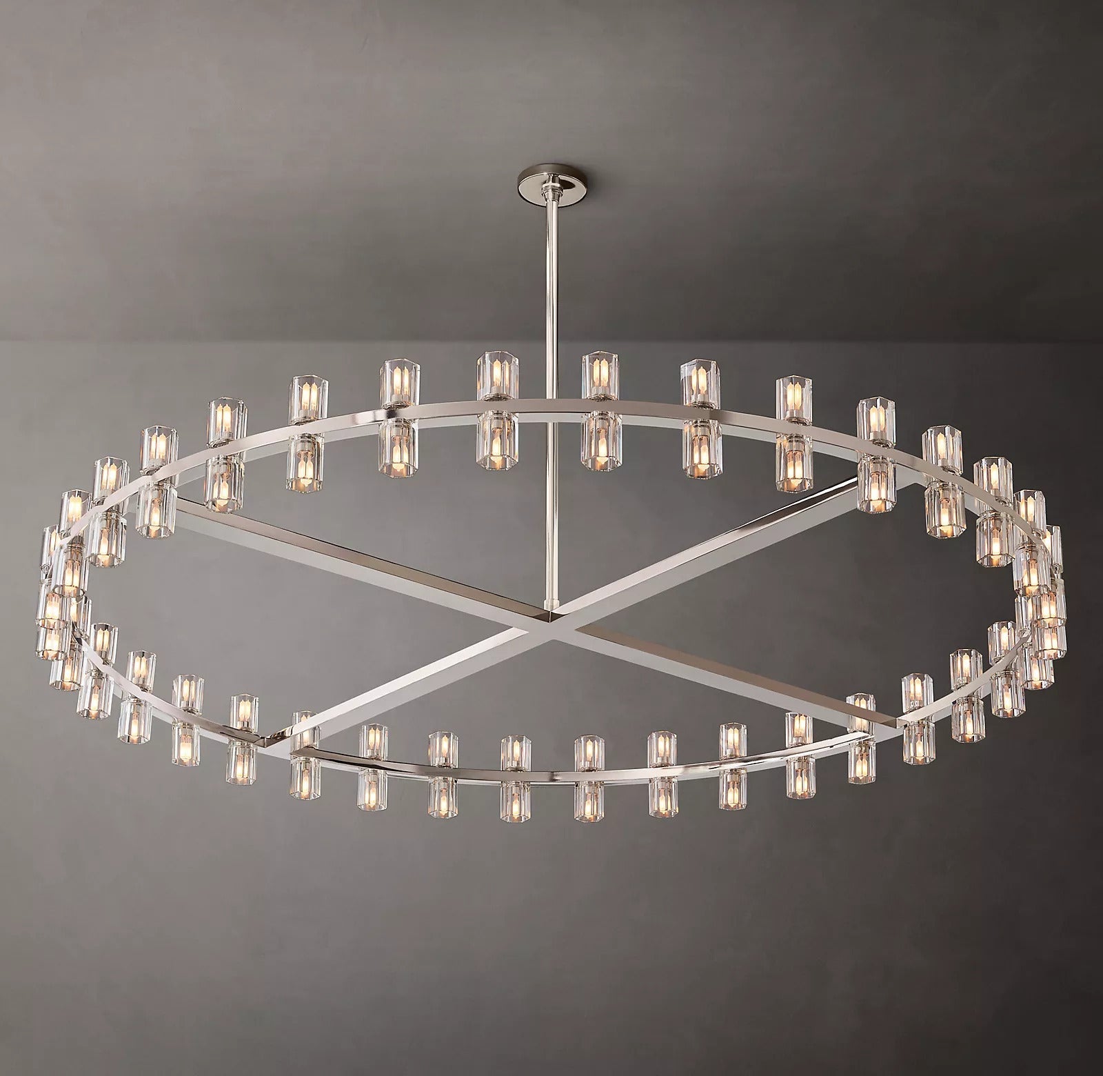 Arcachon Crystal Round Chandelier 60"
