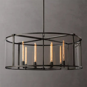 Backward Round Chandelier  D 44"