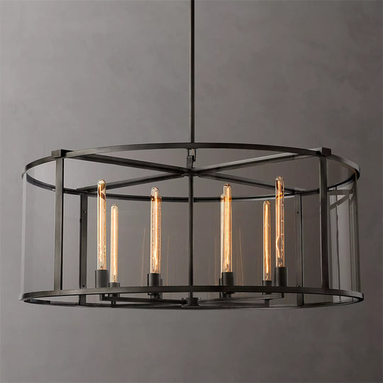 Backward Round Chandelier  D 44"