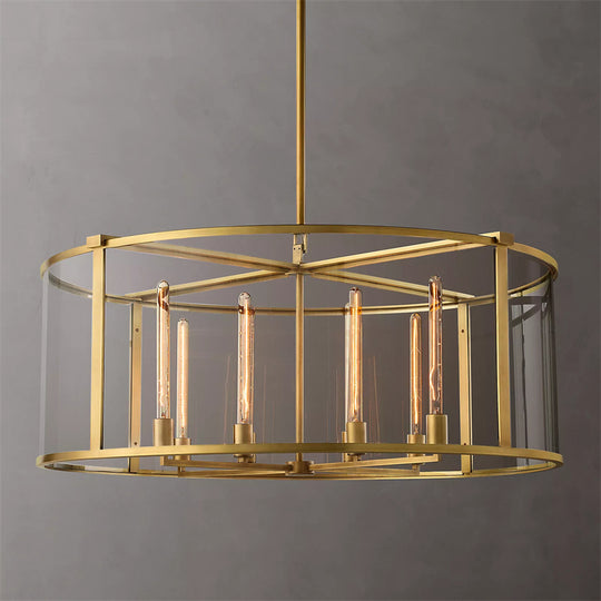 Backward Round Chandelier  D 44"