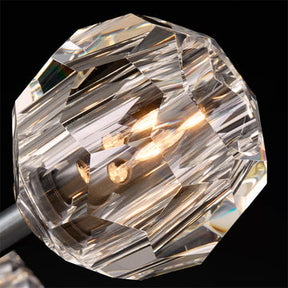 Bille De Crystal Ball Cluster Chandelier 14"