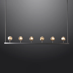 Bille De Crystal Ball Linear Chandelier 60"