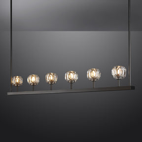 Bille De Crystal Ball Linear Chandelier 60"