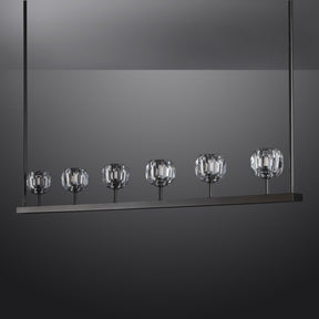 Bille De Crystal Ball Linear Chandelier 60"