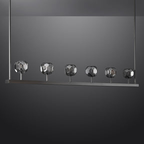 Bille De Crystal Ball Linear Chandelier 60"