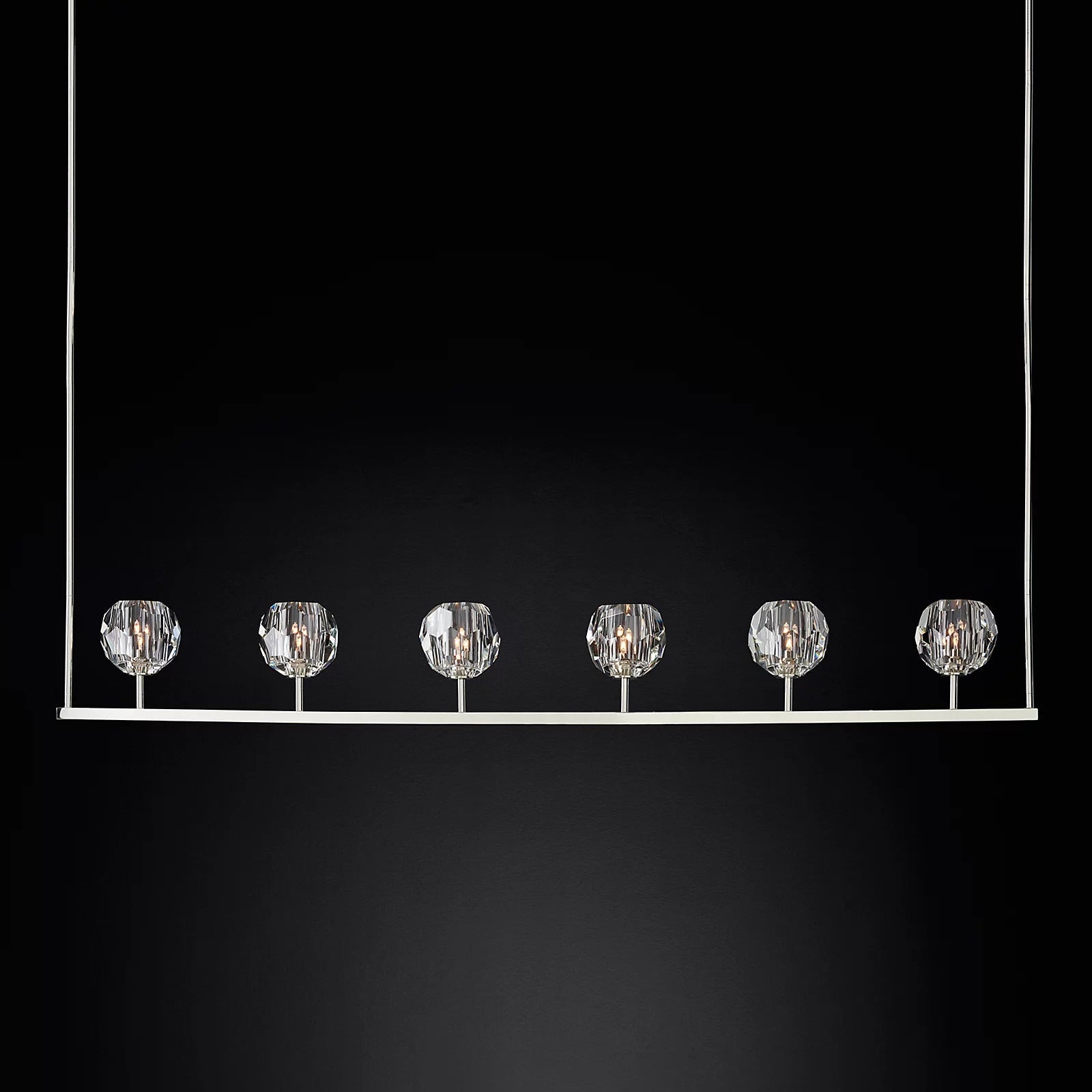 Bille De Crystal Ball Linear Chandelier 60"
