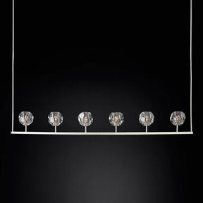 Bille De Crystal Ball Linear Chandelier 60"