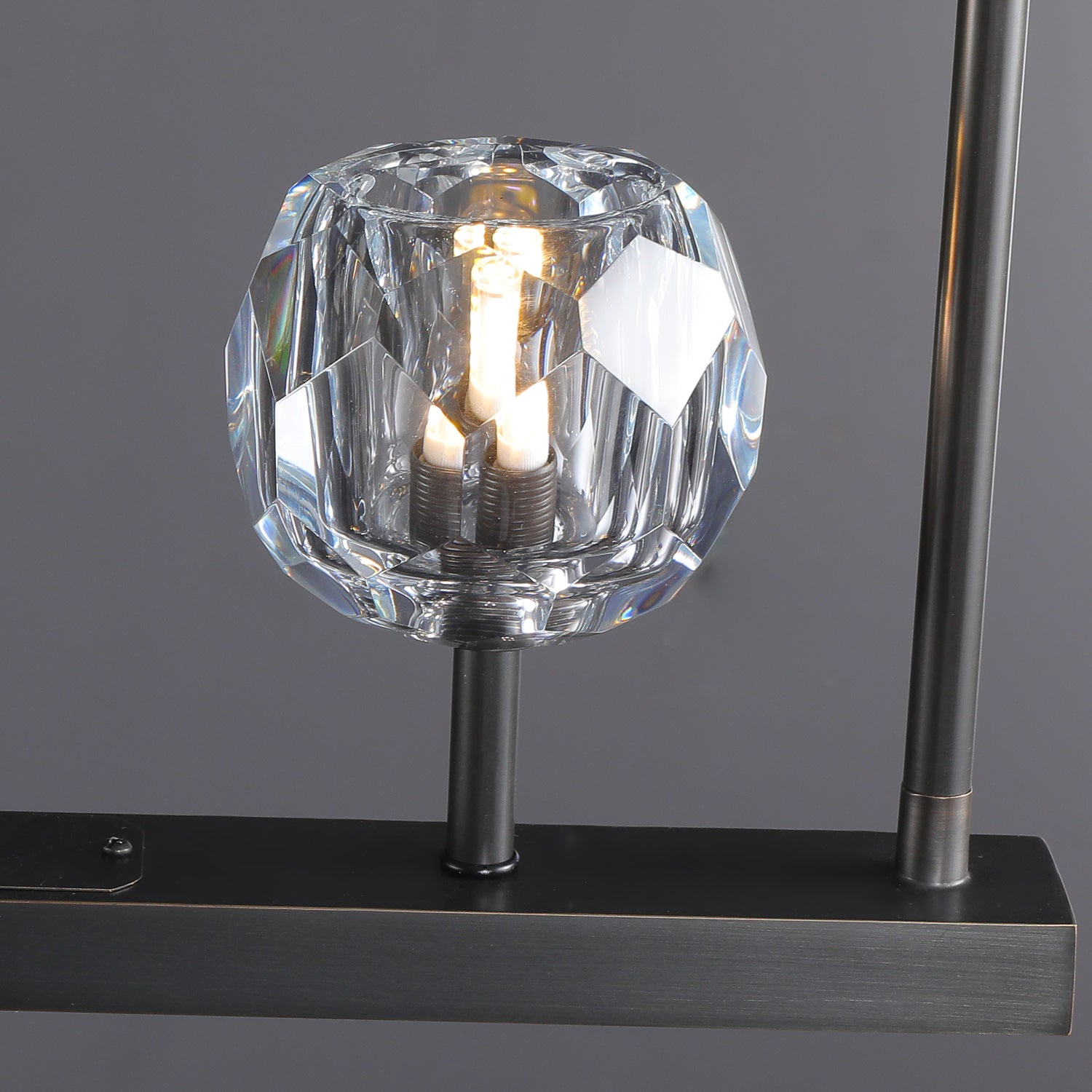Bille De Crystal Ball Linear Chandelier 60"