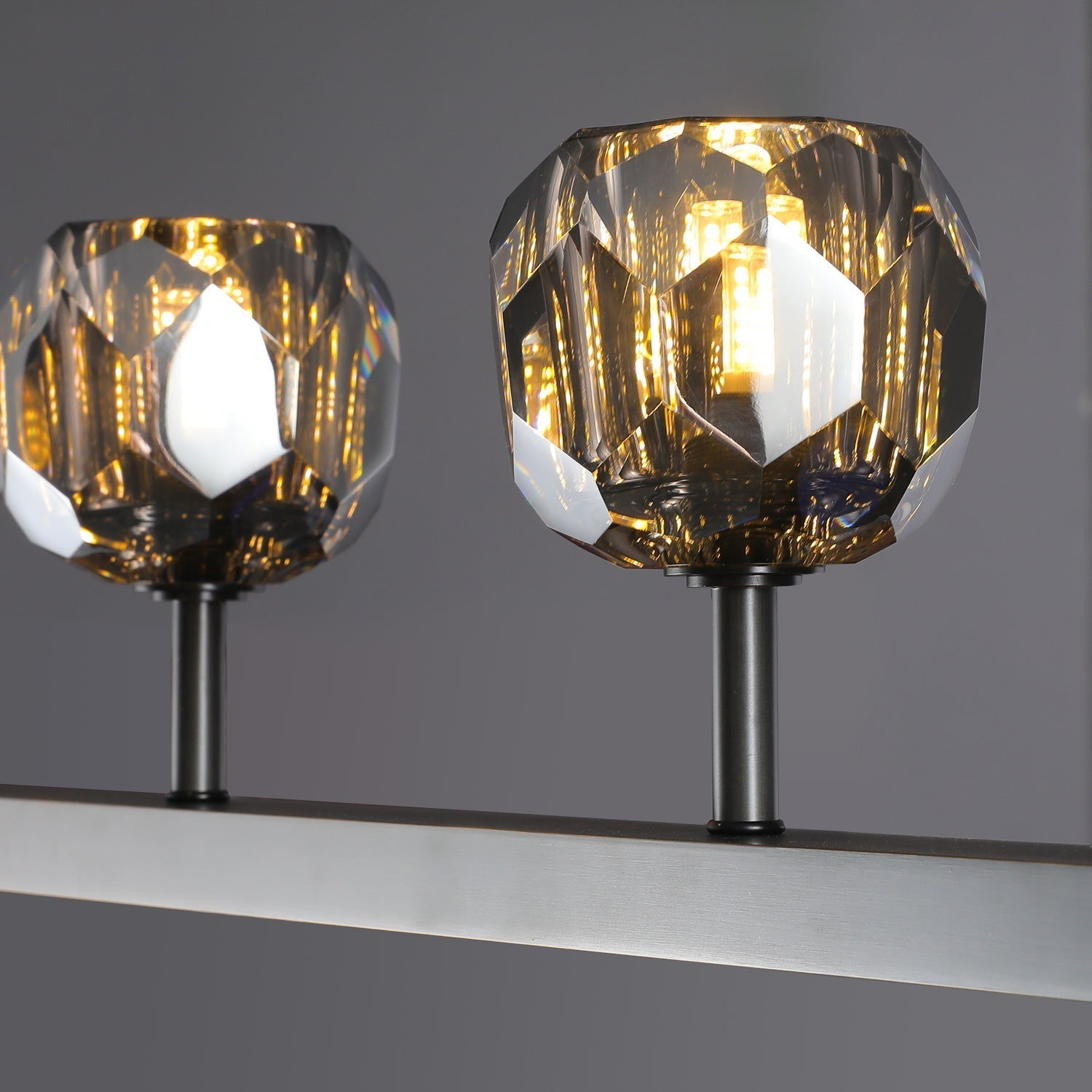 Bille De Crystal Ball Linear Chandelier 60"
