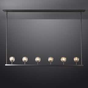 Bille De Crystal Ball Linear Chandelier 60"