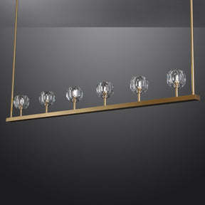 Bille De Crystal Ball Linear Chandelier 60"