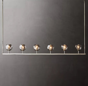 Bille De Crystal Ball Linear Chandelier 60"