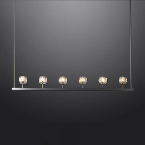 Bille De Crystal Ball Linear Chandelier 60"
