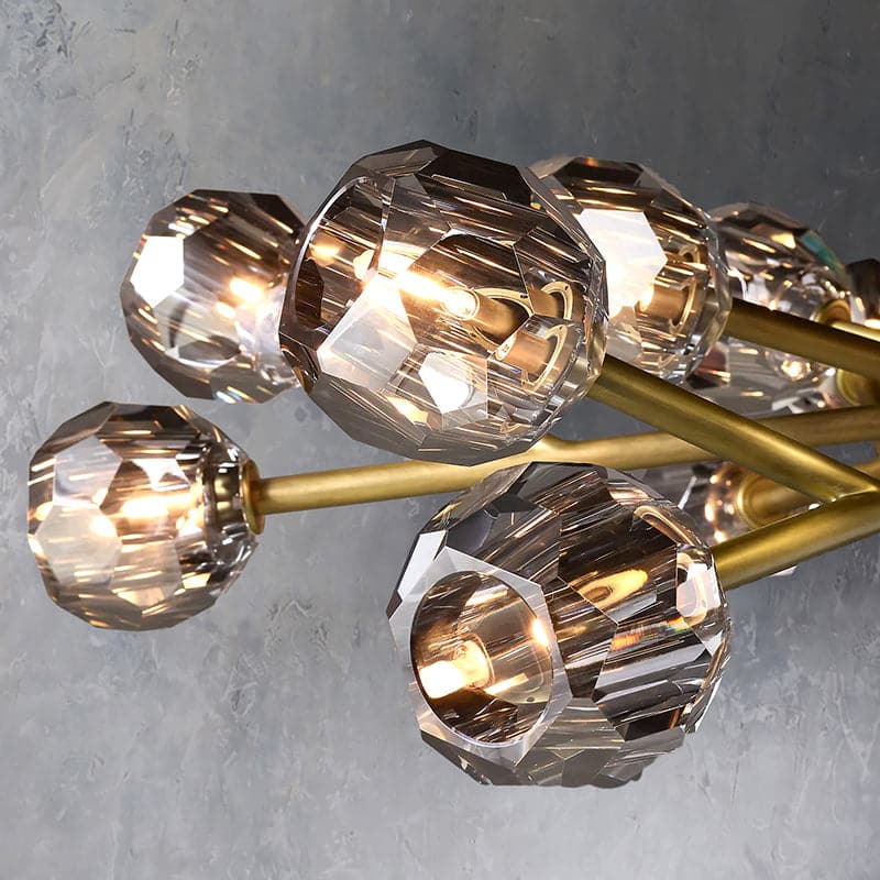 Bille De Crystal Ball  Oval Chandelier 72''  24-Lights