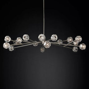 Bille De Crystal Ball  Oval Chandelier 72''  24-Lights
