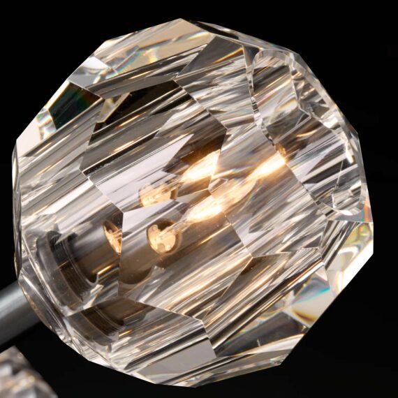 Bille De Crystal Ball  Oval Chandelier 72''  24-Lights