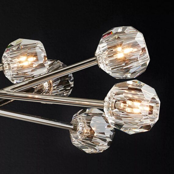 Bille De Crystal Ball  Oval Chandelier 72''  24-Lights