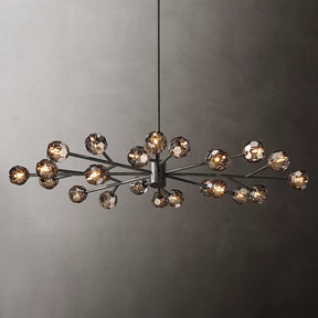 Bille De Crystal Ball  Oval Chandelier 72''  24-Lights