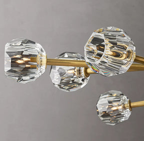 Bille De Crystal Ball  Oval Chandelier 72''  24-Lights