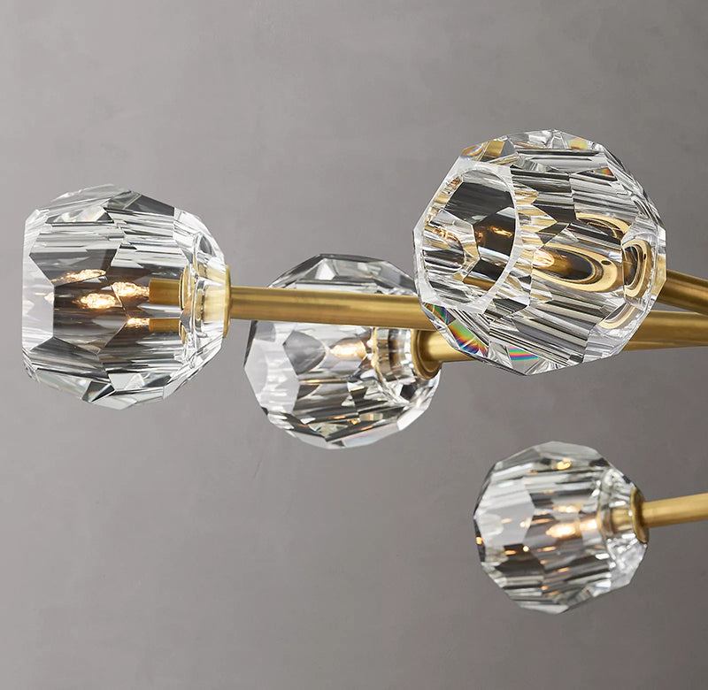 Bille De Crystal Ball  Oval Chandelier 72''  24-Lights