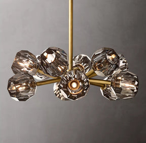 Bille De Crystal Ball Round Chandelier 24"