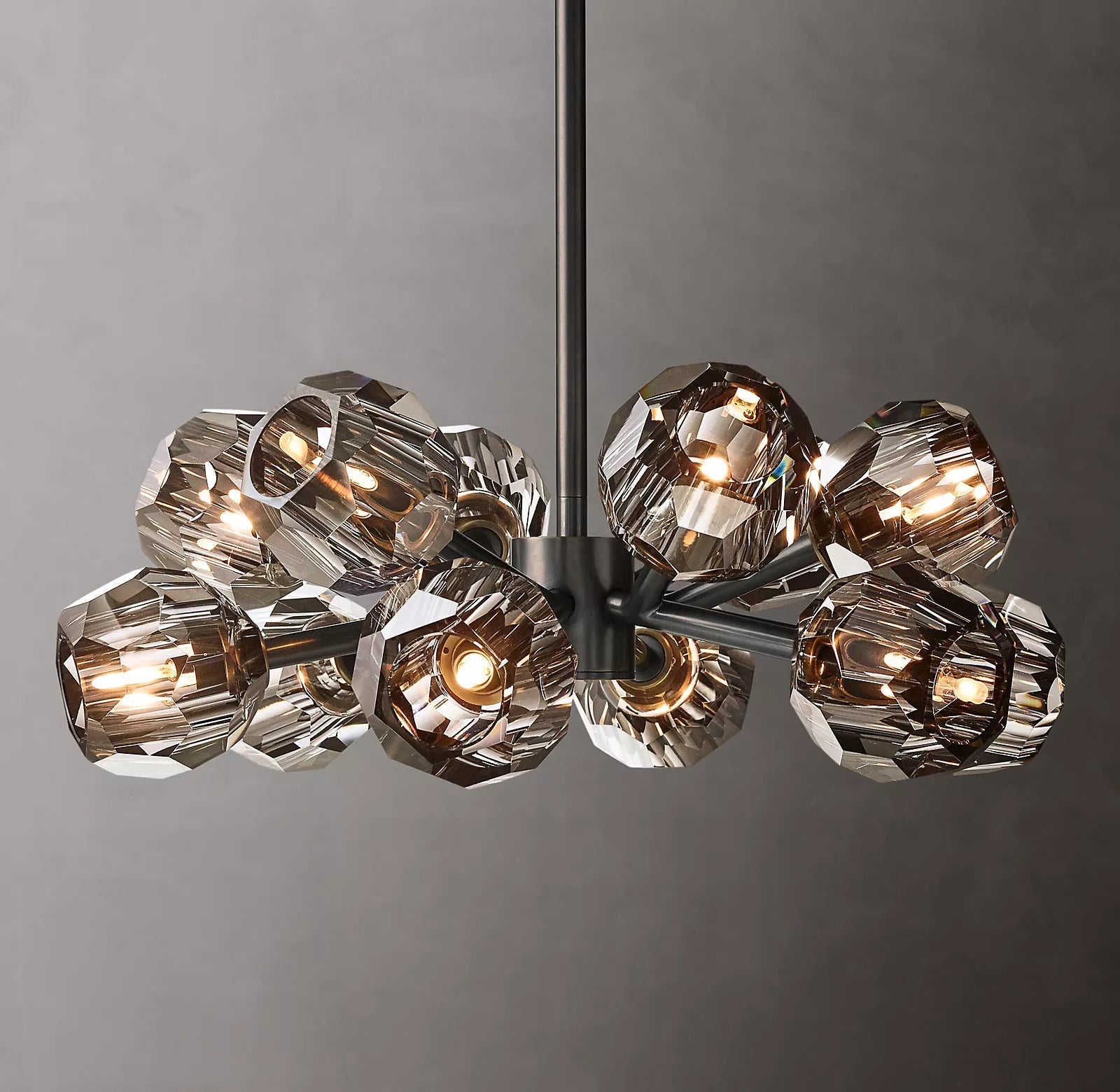 Bille De Crystal Ball Round Chandelier 24"