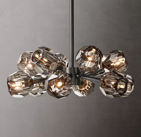 Bille De Crystal Ball Round Chandelier 24"