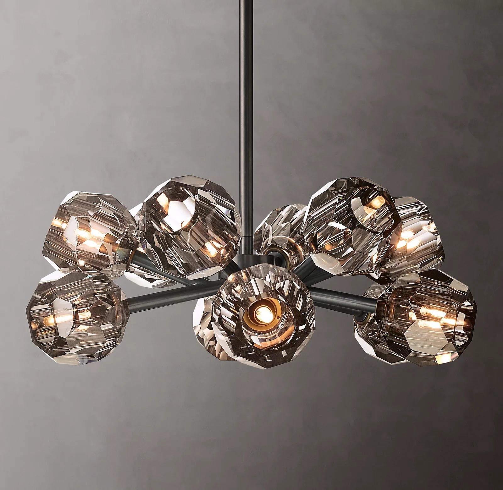 Bille De Crystal Ball Round Chandelier 24"
