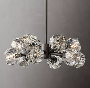 Bille De Crystal Ball Round Chandelier 24"