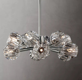 Bille De Crystal Ball Round Chandelier 24"