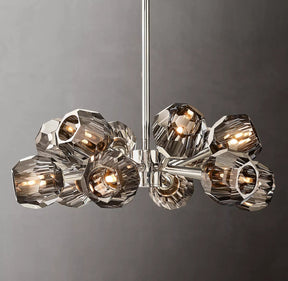 Bille De Crystal Ball Round Chandelier 24"