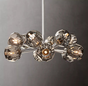 Bille De Crystal Ball Round Chandelier 24"