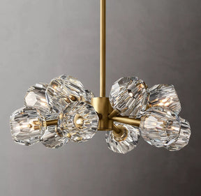 Bille De Crystal Ball Round Chandelier 24"