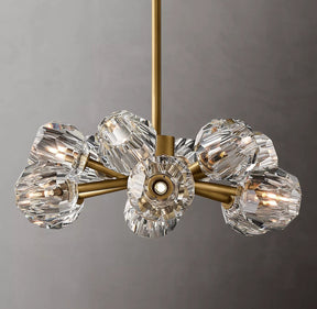 Bille De Crystal Ball Round Chandelier 24"
