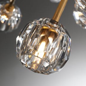 Bille De Crystal Ball Round Chandelier 36"
