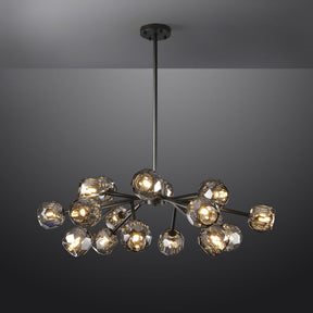Bille De Crystal Ball Round Chandelier 36"