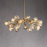 Bille De Crystal Ball Round Chandelier 36"