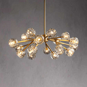 Bille De Crystal Ball Round Chandelier 36"