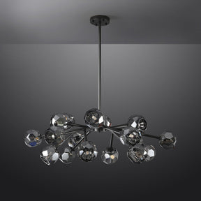 Bille De Crystal Ball Round Chandelier 36"