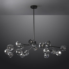 Bille De Crystal Ball Round Chandelier 48"