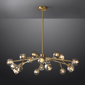 Bille De Crystal Ball Round Chandelier 48"