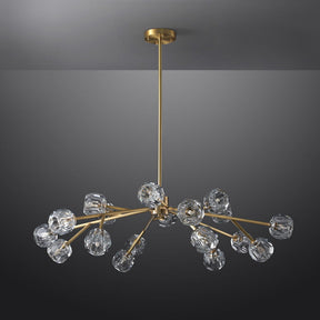 Bille De Crystal Ball Round Chandelier 48"