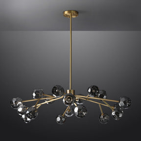 Bille De Crystal Ball Round Chandelier 48"